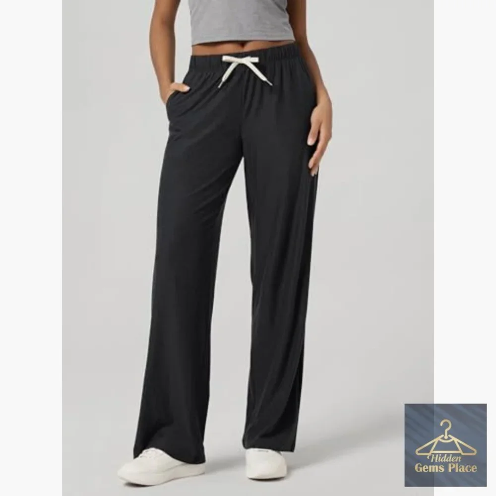 Ultra Soft Straight Leg Lounge Pants with Pockets 27/29/31 Inseam
